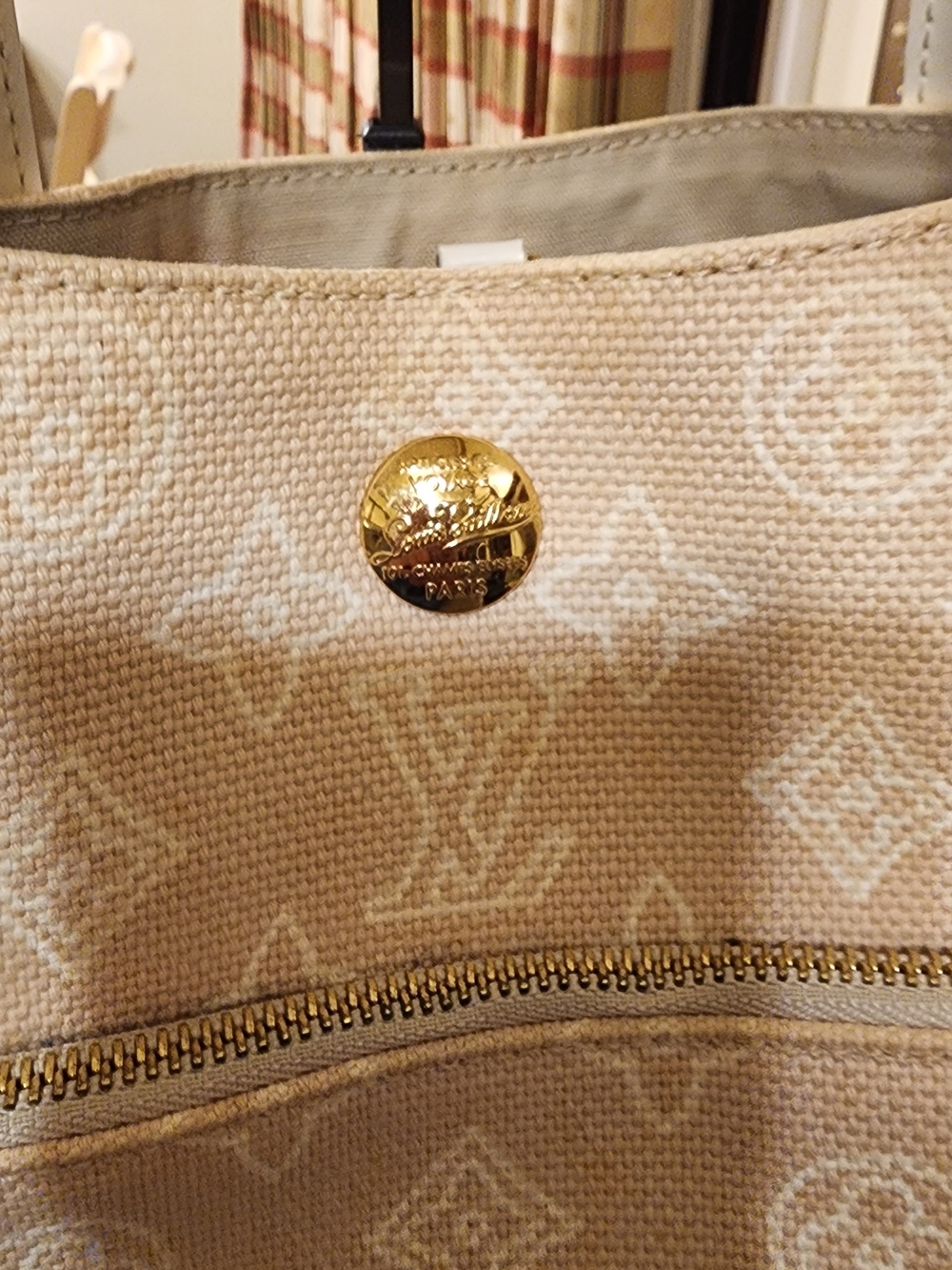 Louis Vuitton Limited Edition Sable Canvas Cabas Ipanema PM Tote Bag 2009 Rare - Picture 3 of 16